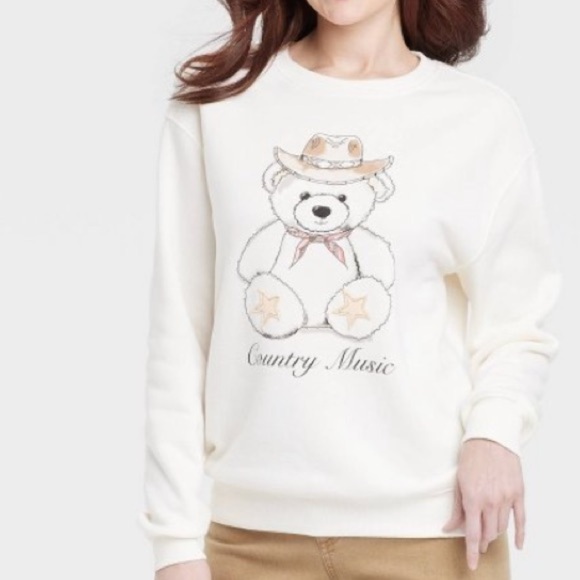 Tops - Women's Country Music Teddy Bear Graphic
Sweatshirt new 🆕